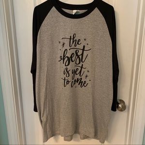 Baseball style t-shirt